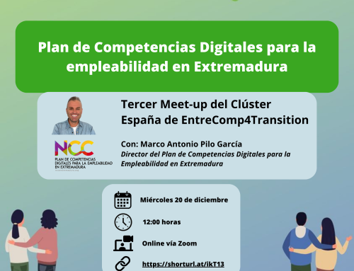 Meet-up online de los socios españoles de EntreComp4Transition dedicado a las competencias digitales para la empleabilidad